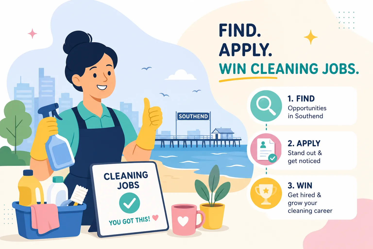Cover image for “How to find and win cleaning jobs in Southend: a step-by-step guide for cleaners”