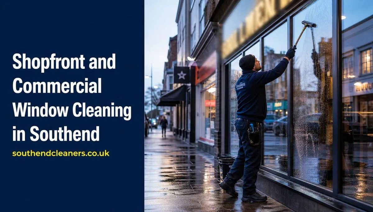 Cover image for “Shopfront and Commercial Window Cleaning in Southend”