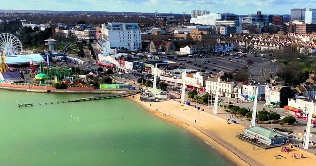 Aerial view of Southend-on-Sea